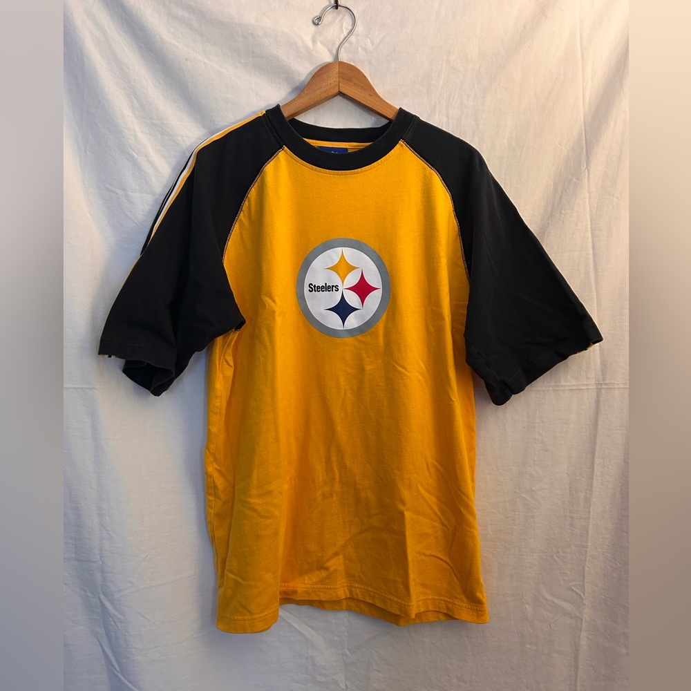 Vintage Reebok Pittsburgh Steelers shirt Size Medium yellow